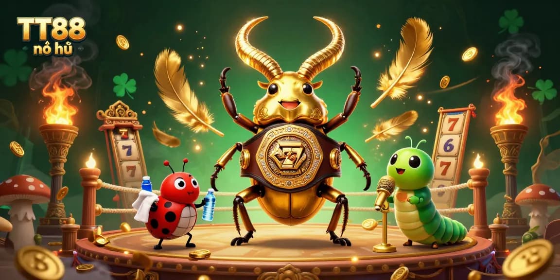 Engage in exciting gameplay with TT88 nổ hũ, featuring vibrant characters and dynamic casino elements.
