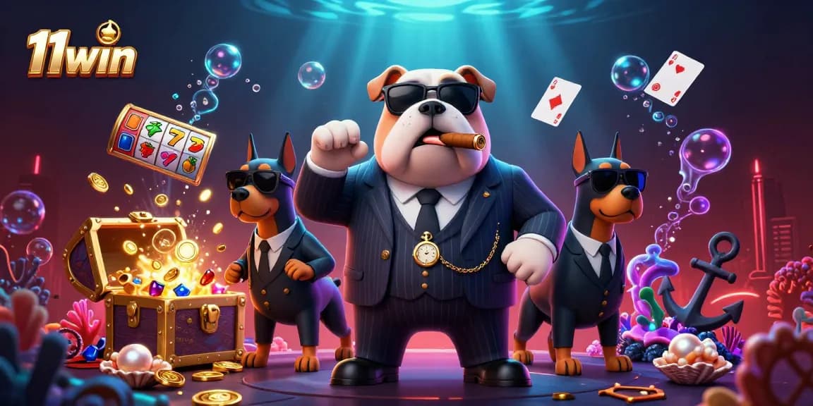 Experience the thrill of victory at 11win with cartoon mafia characters and vibrant slot games