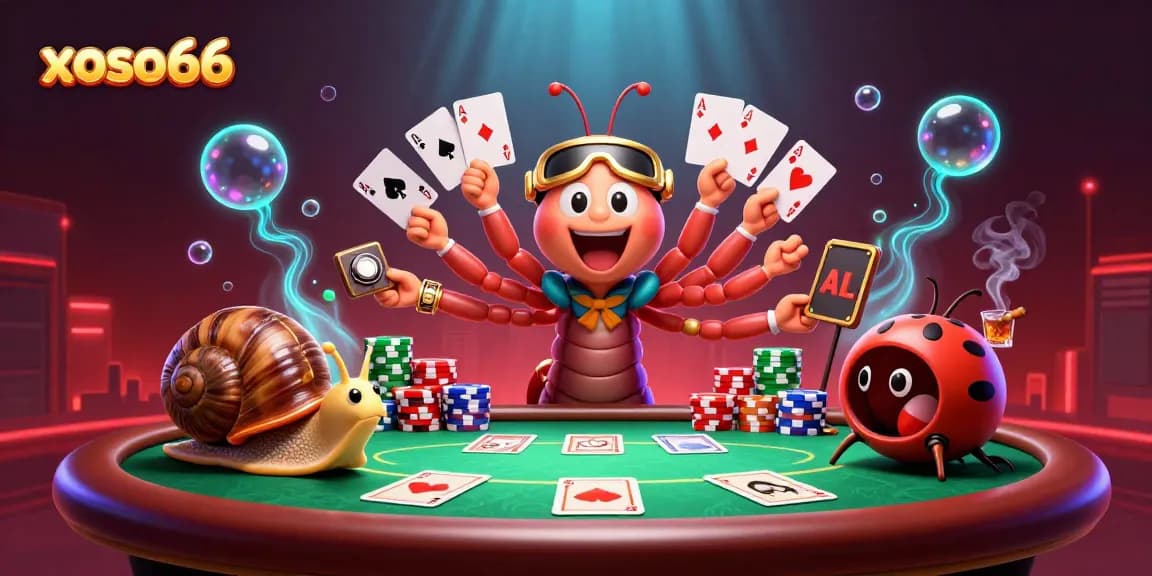 Xoso66 engaging in dynamic table gaming action with vibrant casino atmosphere.