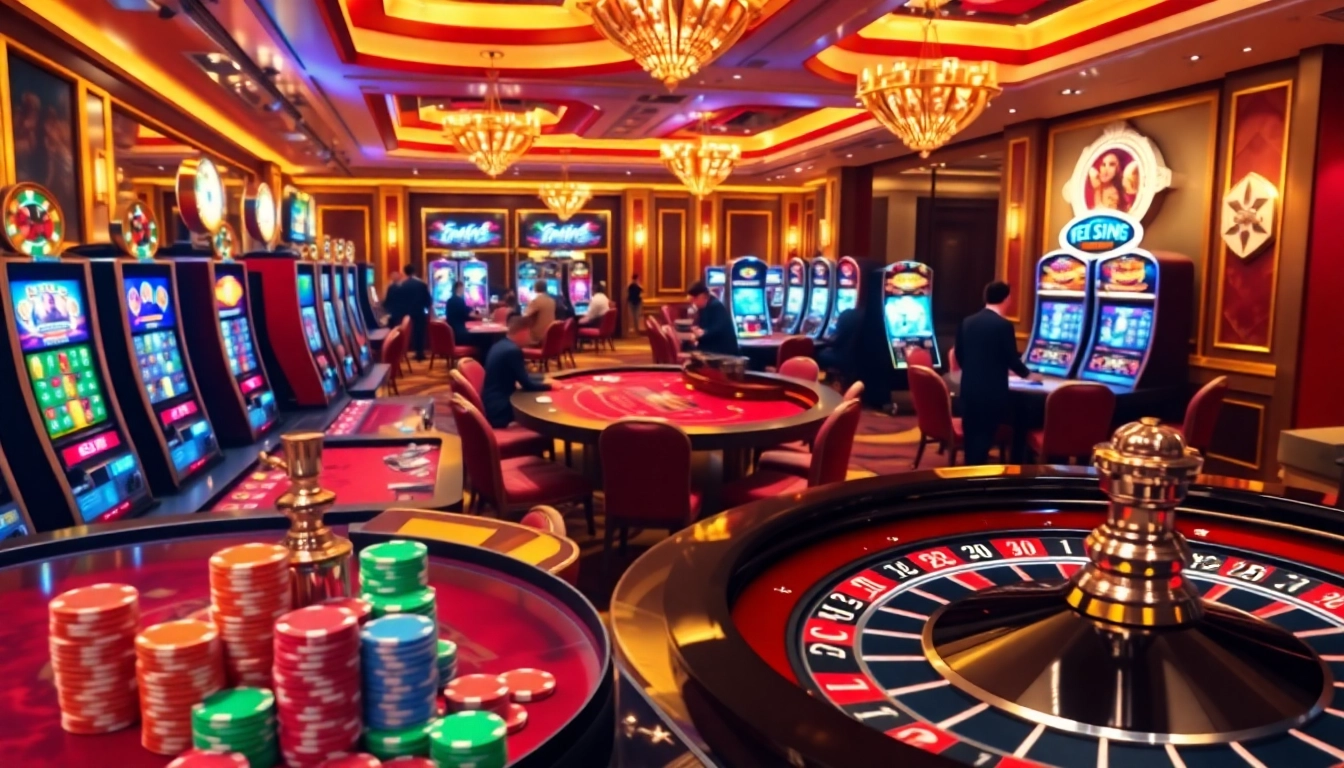 Witness thrilling gaming action at https://23win.cooking/ with vibrant casino tables and players immersed in strategy.