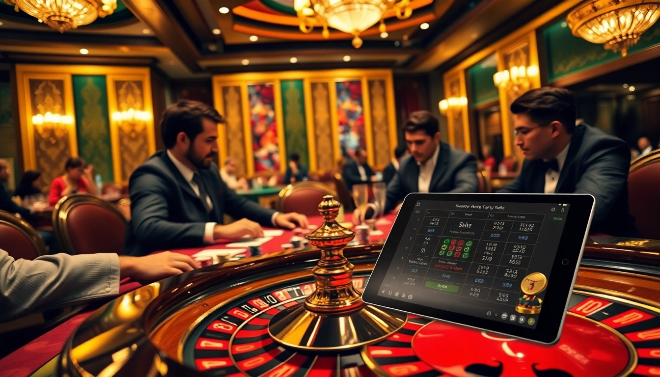 High-stakes poker game at https://32wincasino.com/ showcasing vibrant chips and cards under elegant lighting.