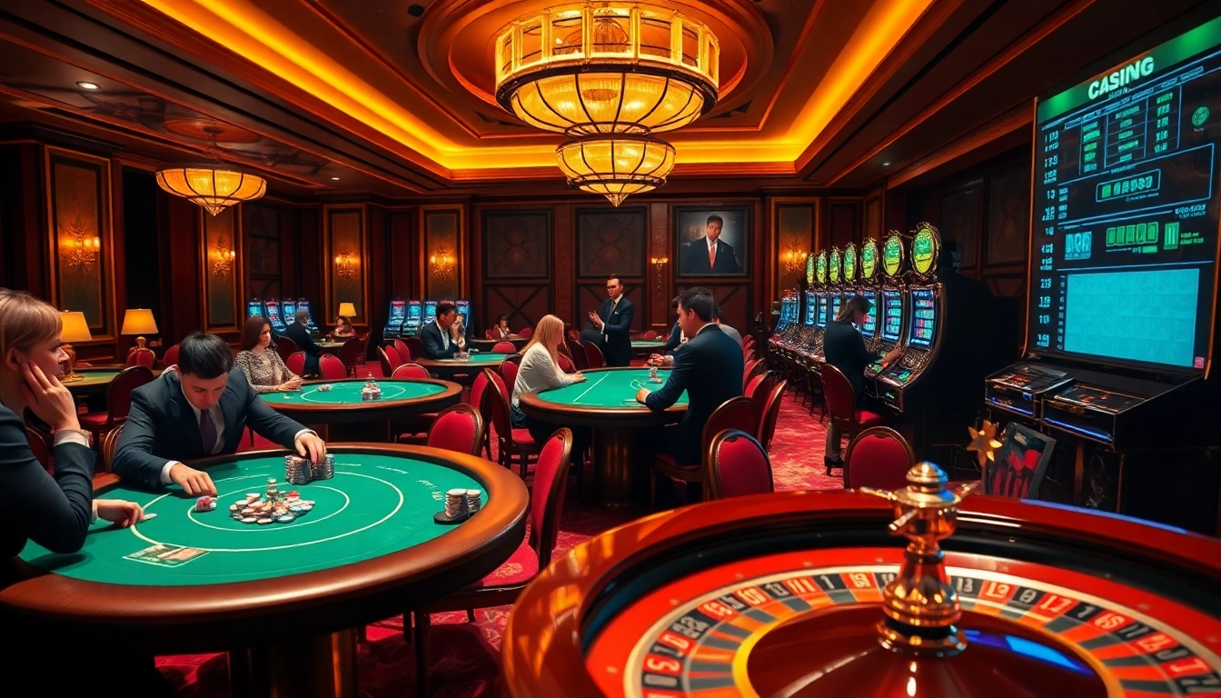 Experience high-stakes gambling at https://bags168.com/ featuring vibrant casino tables and excited players.