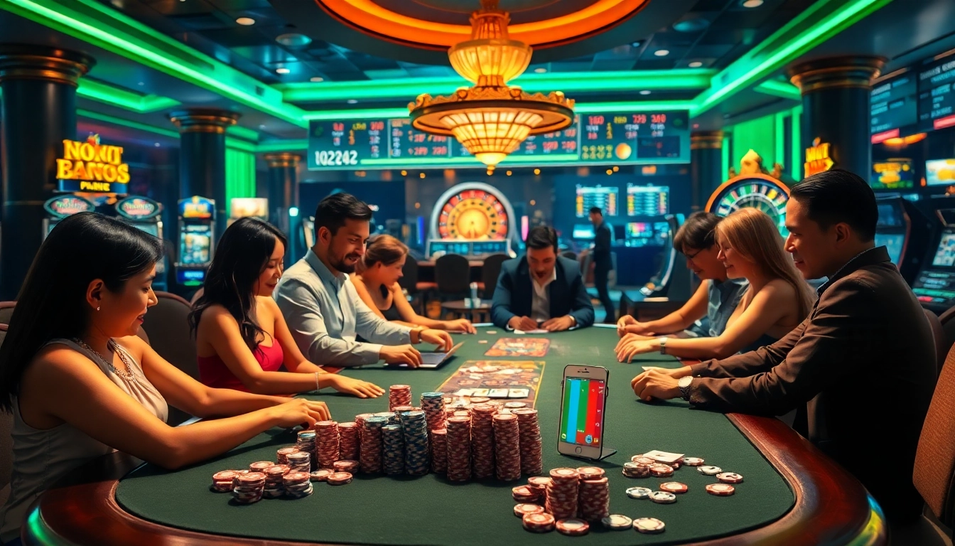 Experience high-stakes gambling at lương sơn tv with exhilarating poker gameplay in this vibrant casino.
