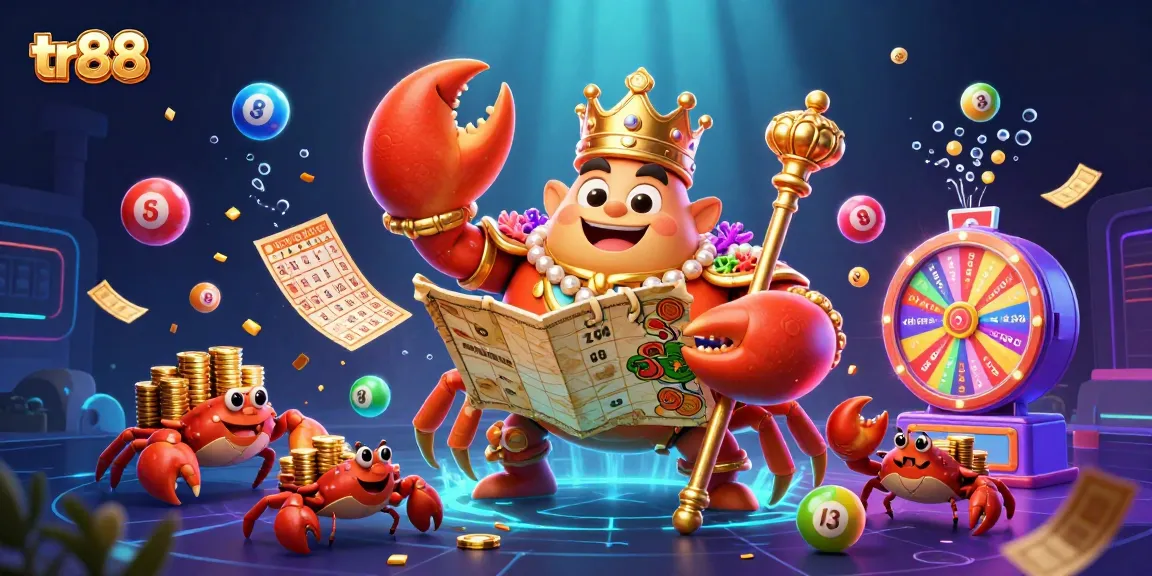 Experience exciting wins at tr88 with dynamic lottery elements and a golden crab emperor!