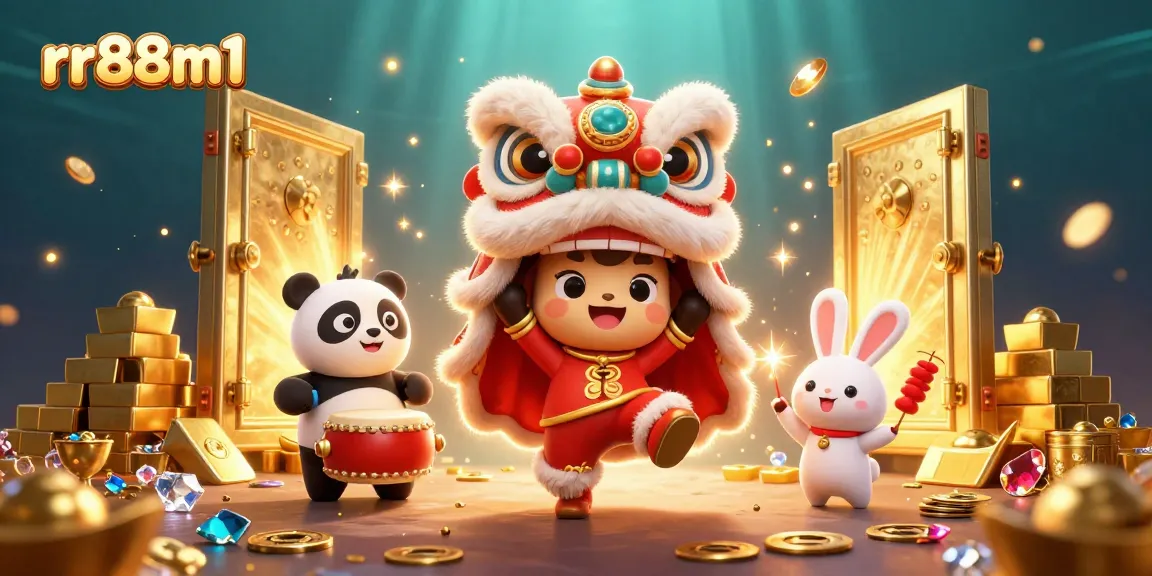 Experience the excitement of rr88m1 with vibrant characters in a lively casino setting.