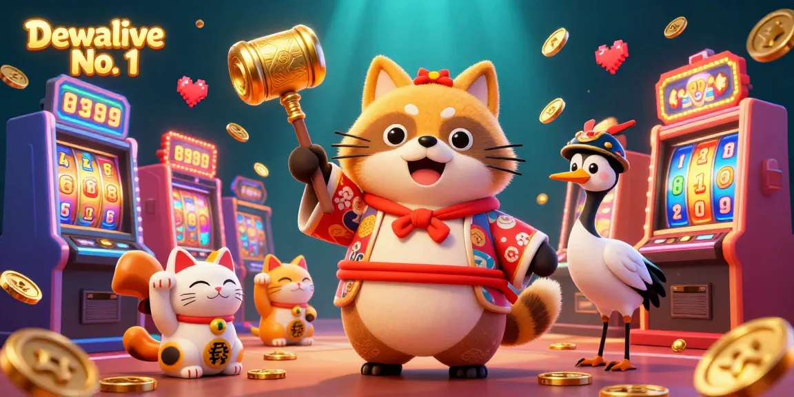 Dewalive No. 1 offers a fun gaming experience with vibrant slot machines and luck-bringing characters.