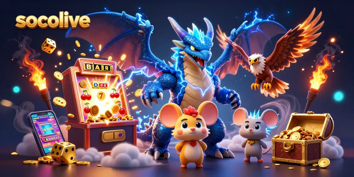 Socolive provides thrilling sports betting experiences while showcasing dynamic casino visuals.