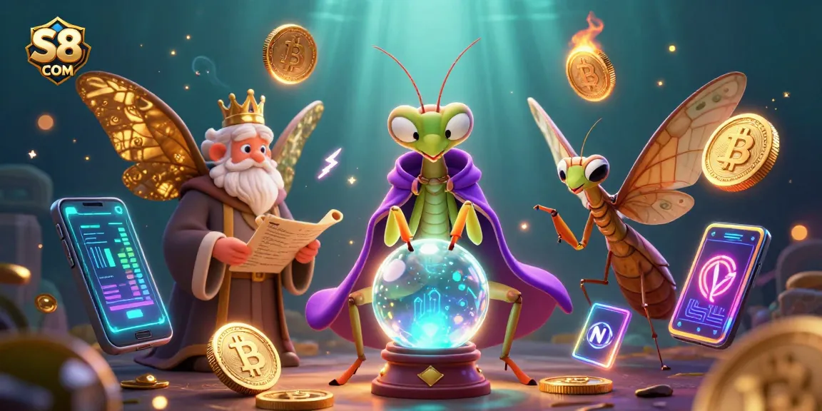 Engage with the S8 COM casino experience, featuring a mystical fortune teller and rich gaming elements.