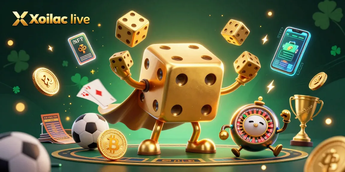View the engaging Xoilac live scene showcasing vibrant sports betting elements and sparkling coins.