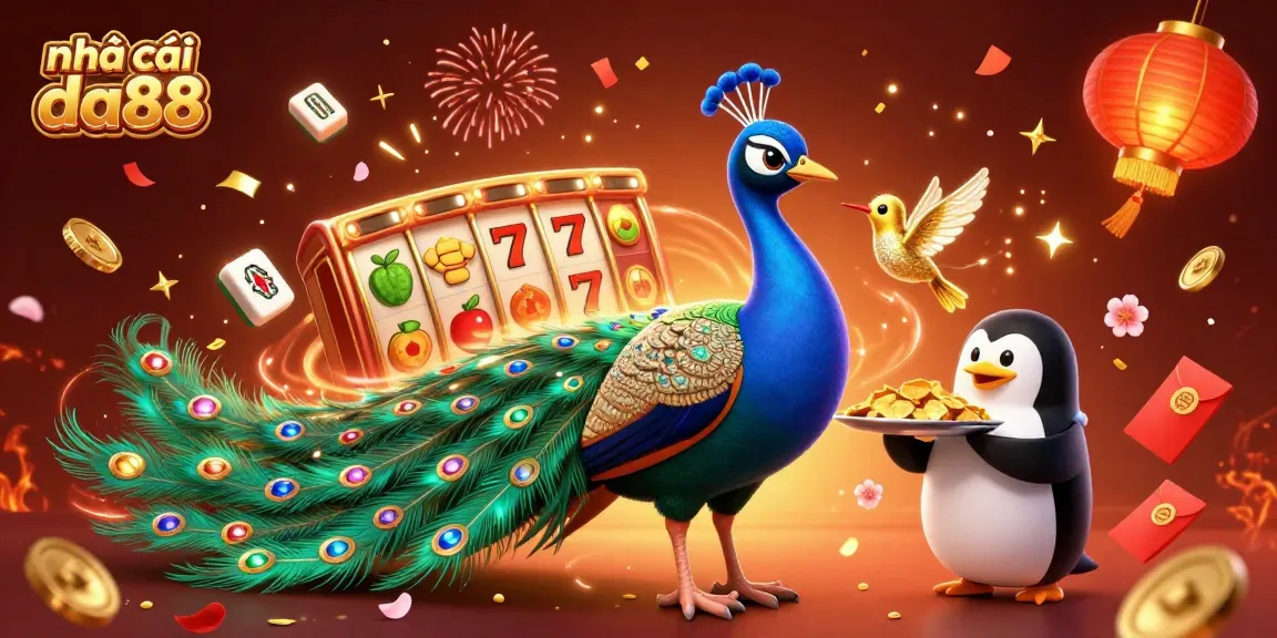 Experience the thrill of nhà cái da88 with vibrant slot game action and animated characters.