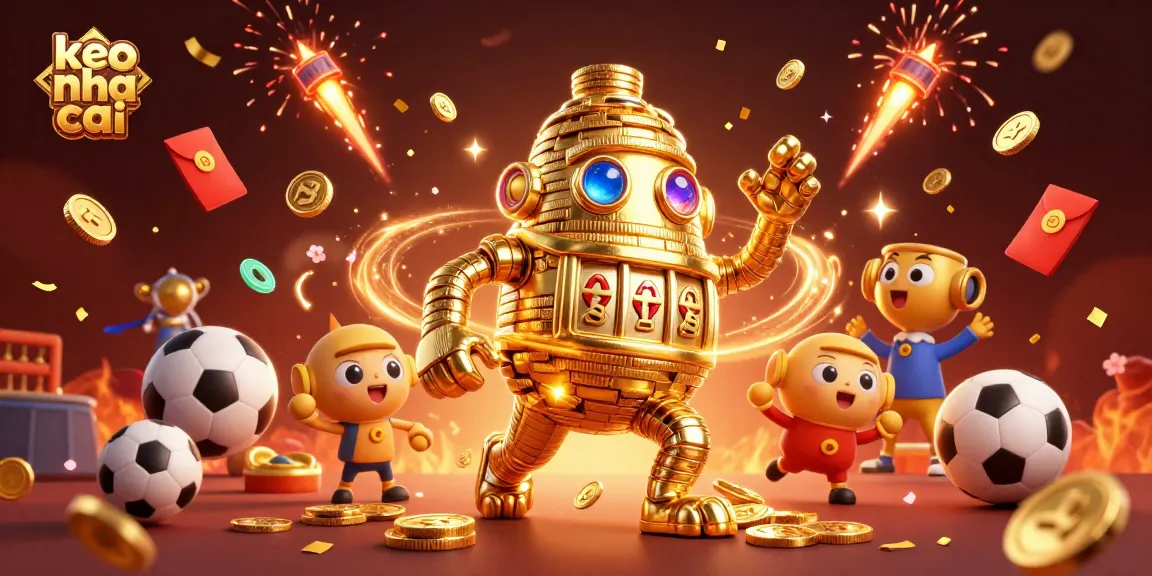 Engage in keo nha cai sports betting strategies with dynamic casino elements and festive visuals.